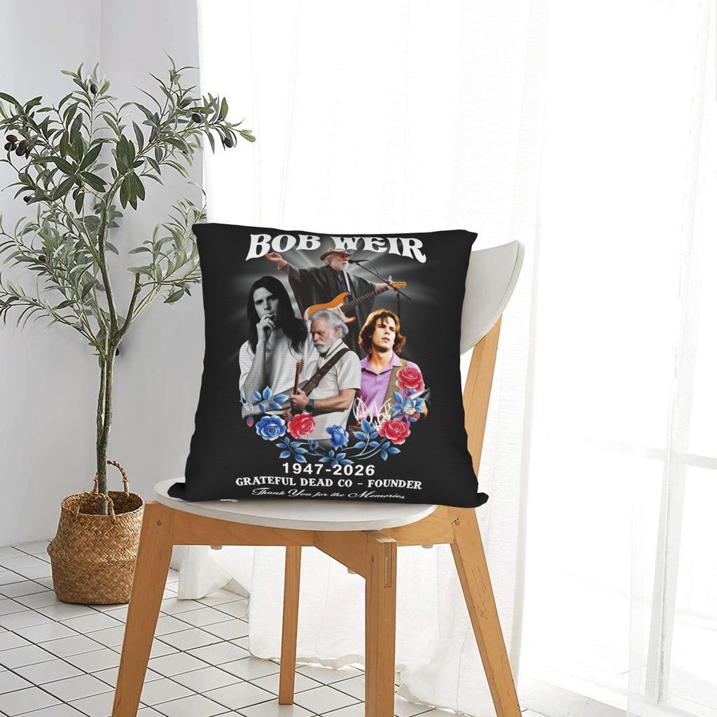 Forever Bob Weir 1947 To Pillow Cover Kawaii Pillow Case For Living Room Chair Graphic Pillowcases Birthday Gift