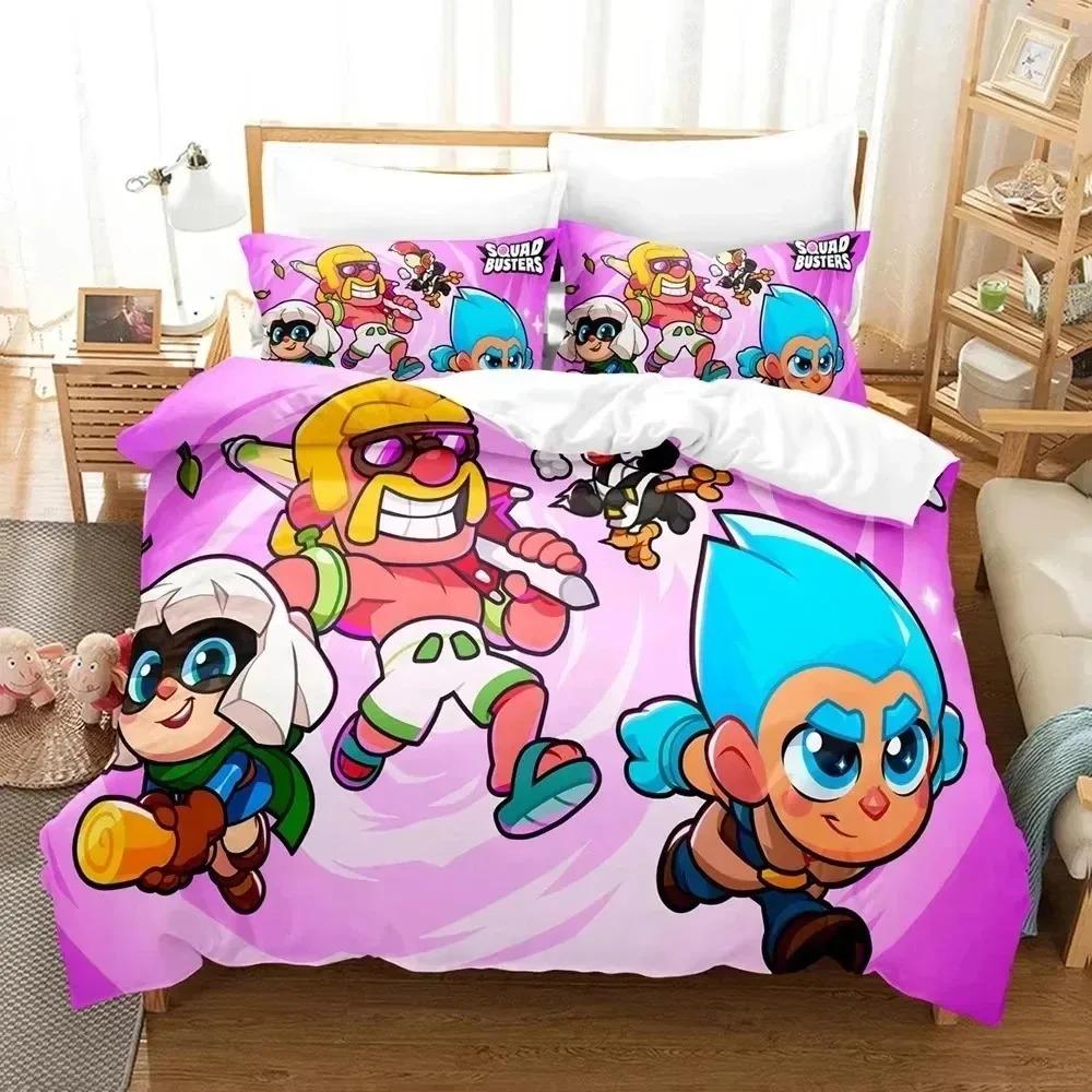 3D Print cartoon Squad Busters Bedding Set Single Twin Full Queen King Size Bed Set Adult Kid Bedroom Down duvet cover pillowcas