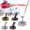 Аксессуары для ручек из нержавеющей стали Подставка для перьевых ручек Круглый держатель для перьевых ручек Органайзер для перьевых ручек