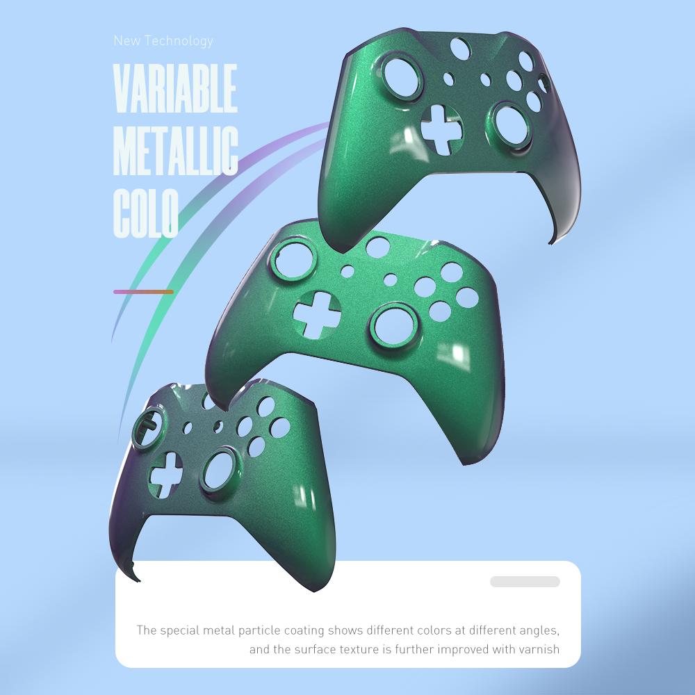 DATA FROG Крышка лицевой панели Chameleon для тонкого контроллера Xbox One, изготовленная на заказ передняя оболочка и боковые направляющие, запасные части корпуса панели для Xbox One X, чехол