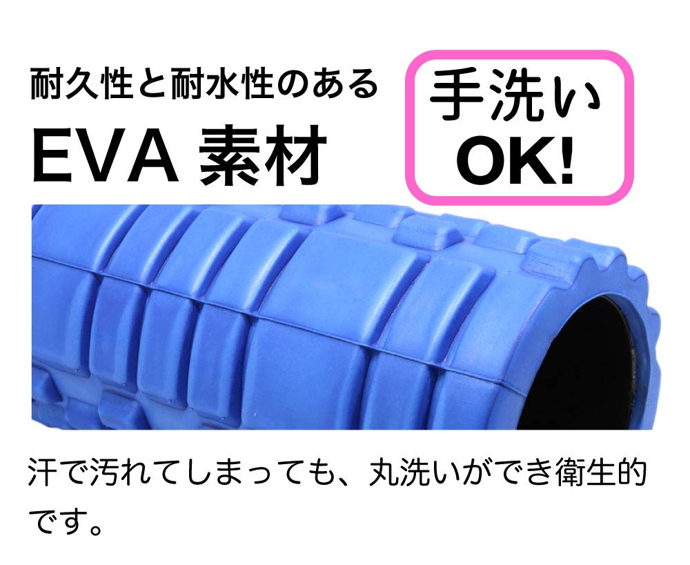 Ролик для йоги RIORES Foam Roller, миофасциальный релиз, триггерные точки, 4 цвета (розовый)