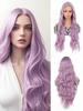 Очень длинные парики с крупными волнами, кружевные передние парики для женщин, термостойкие парики из волокон, удобные для начинающих, парики для Рождества и повседневного использования