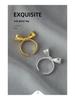 Exquisite Luxury Adjustable Bow Ring: Sweet, Fashionable, High-End Design