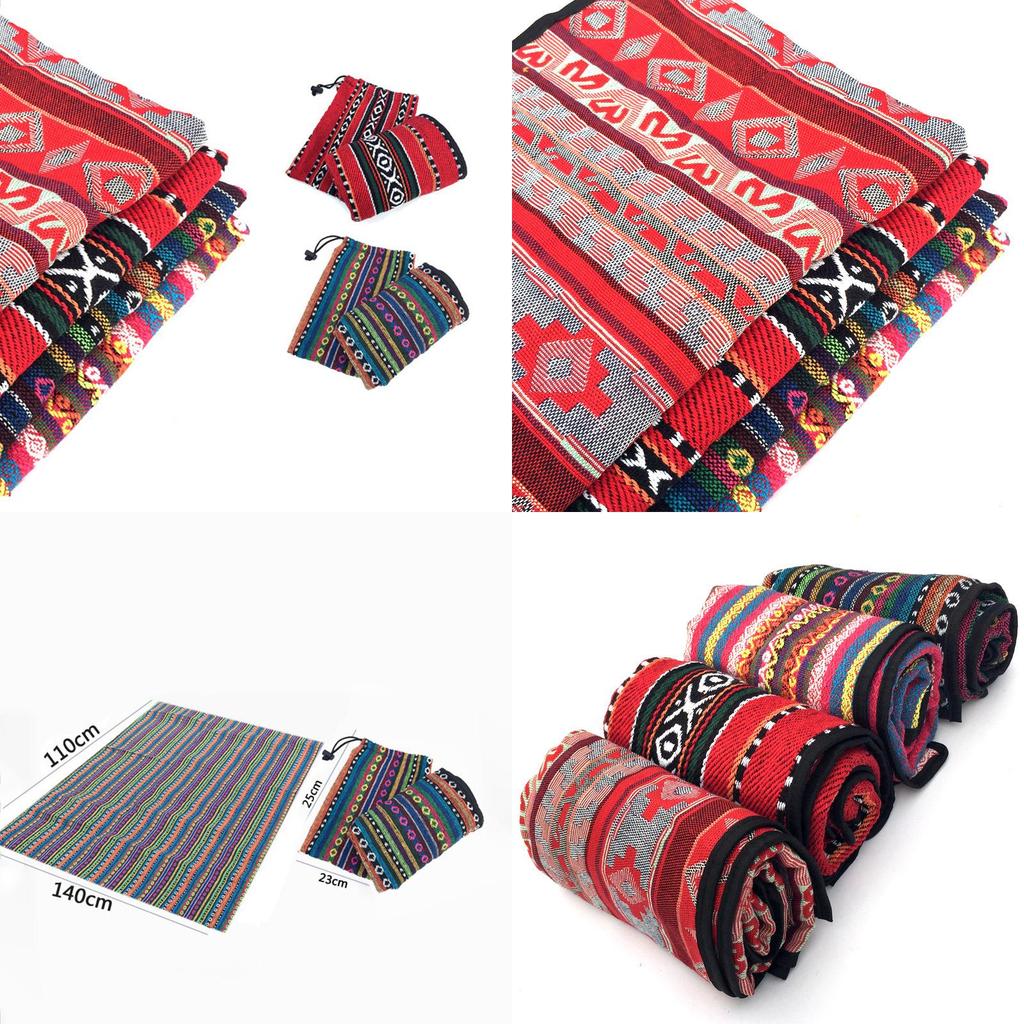 Премиальная абстрактная уличная скатерть для пикника с племенным индейским принтом 43 x 55 дюймов