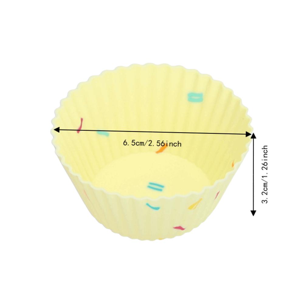 20pcs Non Stick Non-Stick Baking Molds Silicone Material Reusable Baking Cups Dessert Serving