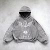 Американский Y2K новый модный тренд флисовая подбитая толстовка с капюшоном на молнии женская уличная хип-хоп джокер свободная толстовка пара повседневная панк толстовка
