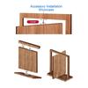 2pcs 220LBS Load Bearing Door Pivot Hinge Silver Hidden Door Hinge Concealed Door Hinge  Bookshelves