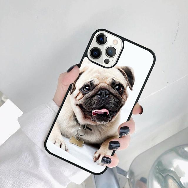 МИНУЛАЯ ЩЕНЯЧЬЯ СОБАКА МОПС Чехол для телефона Для iPhone 17 Air 16 15 14 SE 2020 11 12 13 Pro MAX Plus
