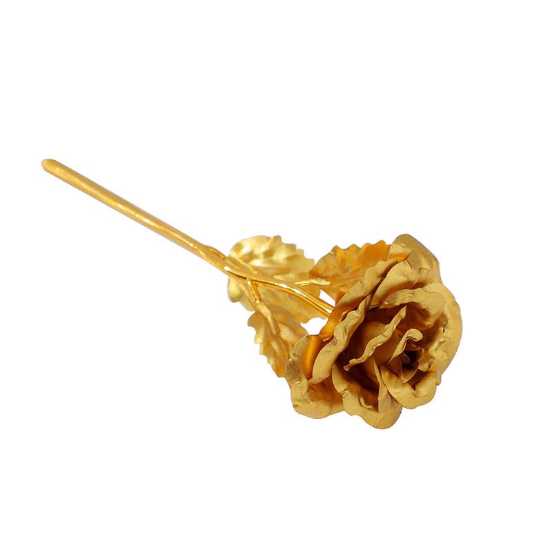 Роза из 24-каратной золотой фольги Светящийся букет: Сохраненные искусственные цветы на День святого Валентина, День матери и дни рождения