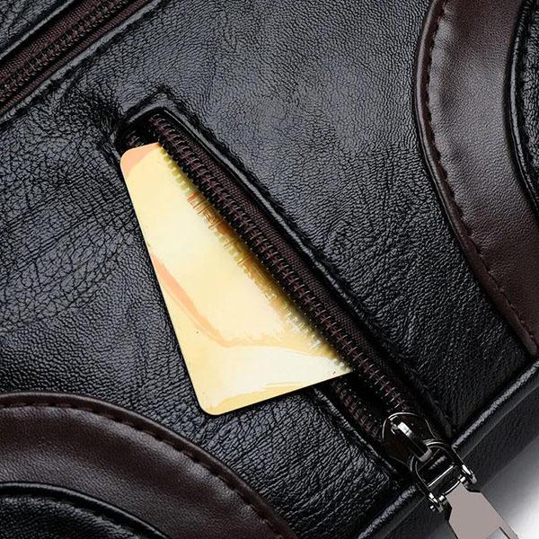 WTEMPO Многослойные женские сумки из текстурированной искусственной кожи, всесезонные сумки-мессенджеры большой вместимости, мягкие однотонные сумки на плечо