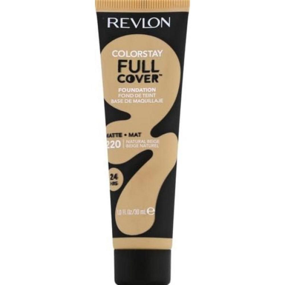 Revlon Colorstay Full Coverage Longwear Matte Foundation Heat Resistant and Sweat Resistant Face Makeup, 2) 1 Fl Oz Pack of 1 - Almond, None