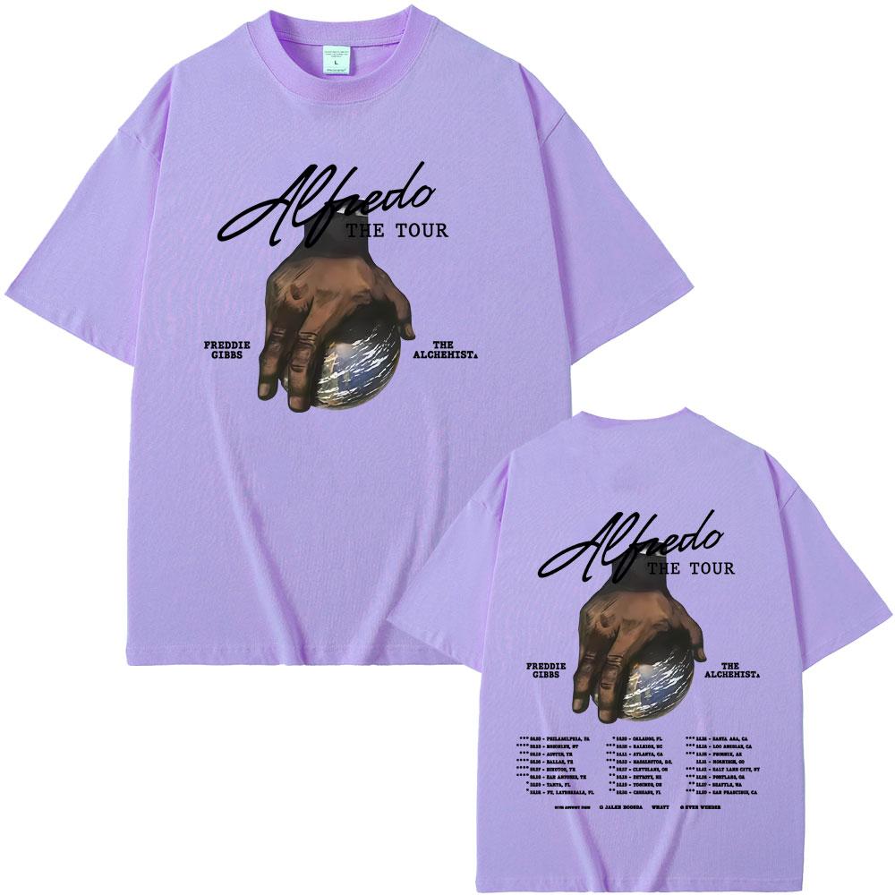 Rapper Freddie Gibbs and The Alchemist Alfredo The Tour 2025 Tshirt Men Women Hip Hop Fashion Pop Music T Shirts Short Sleeve