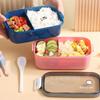 Ланч-бокс с квадратным разделением для микроволновой печи Bento Box 1000 мл, большой емкости, герметичный пищевой контейнер, для школы, столовой