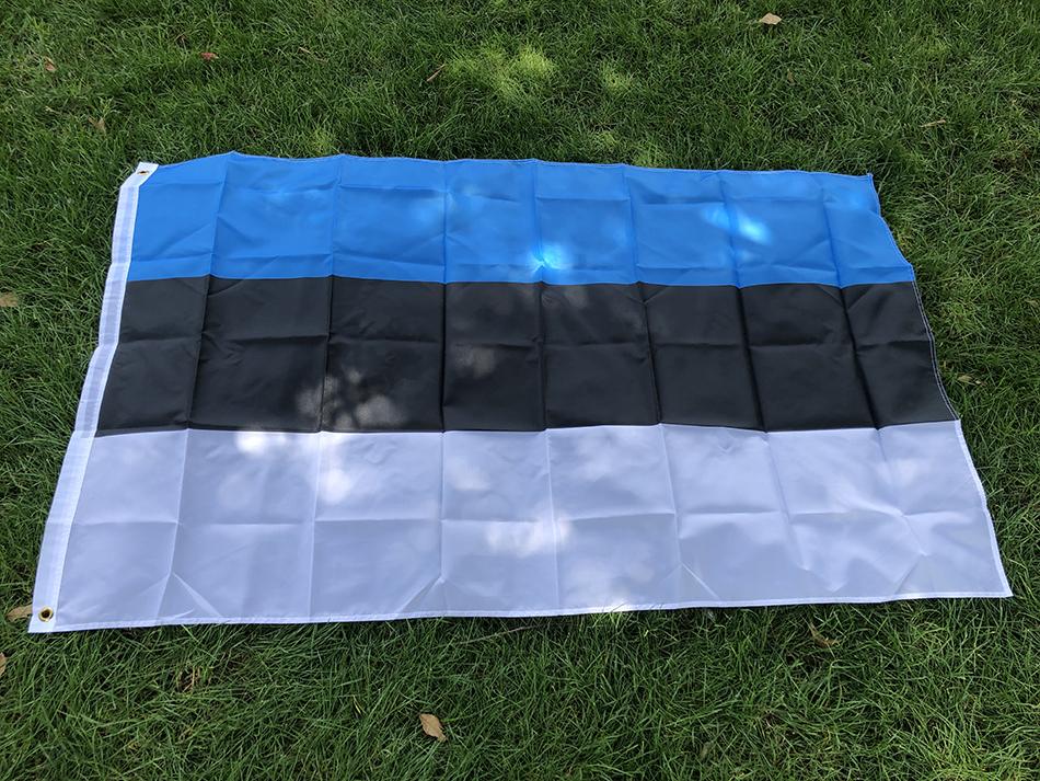 SKY FLAG Эстонский Флаг Баннер 90*150 см Высококачественный Полиэстер Подвесной Национальный Флаг Эстонии Для Домашнего Декора и Мероприятий