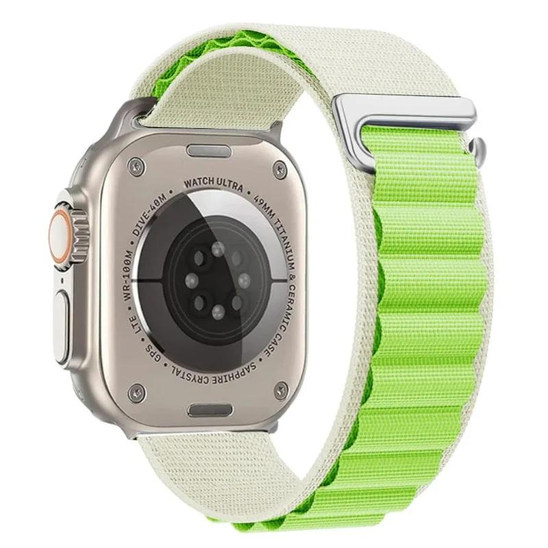 Ремешок Alpine Loop для Apple Watch Ultra 3 Ремешок 49 мм 11 10 9 8 7 46 мм 42 мм 45 мм 41 мм Нейлоновый Спортивный Браслет iWatch 6 5 SE 44 мм Ремень