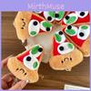 Очаровательный плюшевый брелок для ключей в виде пиццы, милый аксессуар в виде сыра, идеально подходит для подарков
