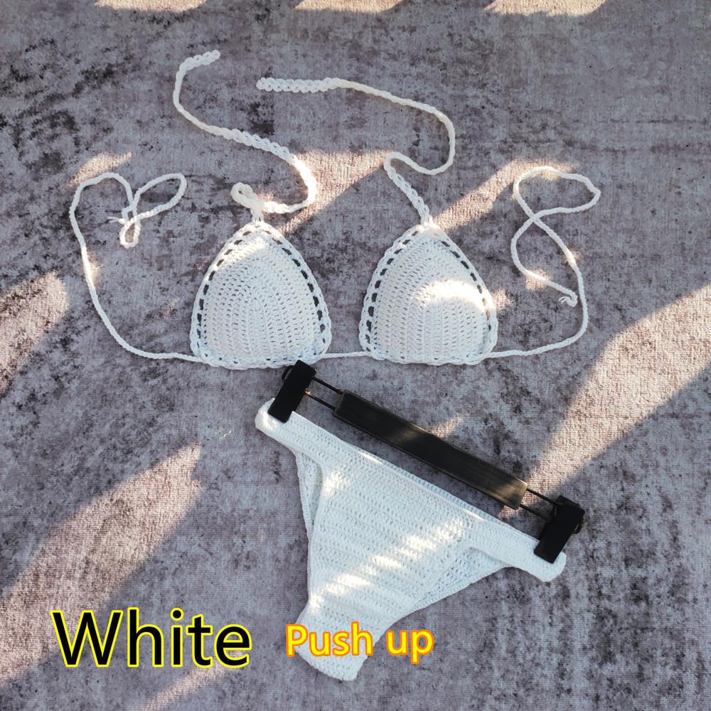 European and American, all handmade, crochet, three points, bikini, swimsuit, swimsuit, set.
