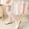 Принцесса Бант Чулки Лолита Девочки Дети Летние Сетчатые Длинные Носки Однотонные Тонкие Дышащие Детские Гольфы до Икры 3-12 Лет Малыш