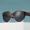 Summer Uv Protection Driving Sunglasses Round Frame Retro Wear Over Glasses Black Shades For Women Men
