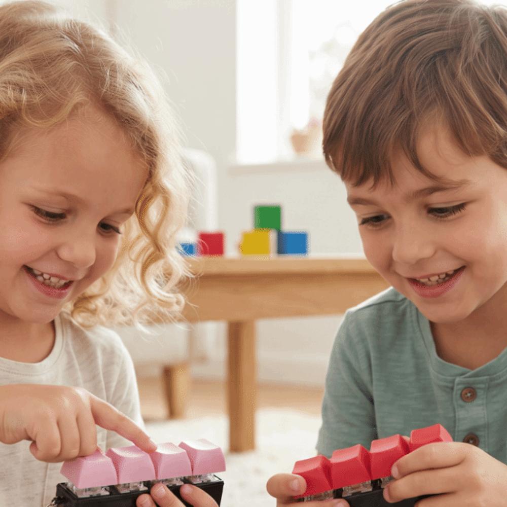 Key Cap Clicker Keycap Fidget Keychain Finger Button Keyboard Clicker Keychain Children