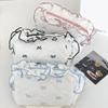 Bow Print Large Capacity Pen Case Flounce Makeup Lipstick Bag Portable Stationery Storage Bag  Kids