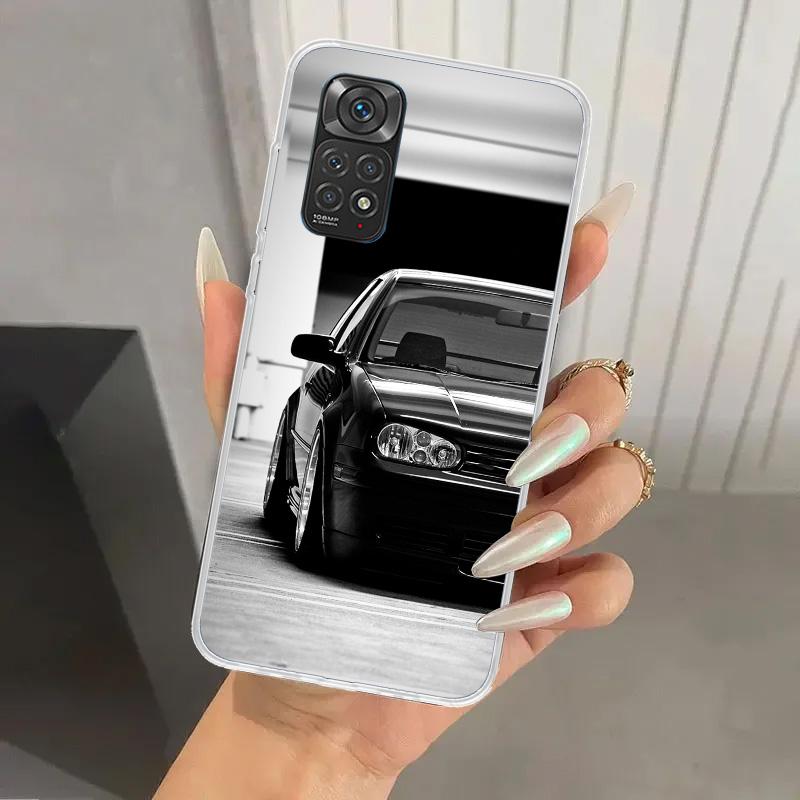 Крутой чехол для телефона автомобиля MK4 MK5 Golf для Xiaomi Redmi Note 15 14 14S 13 12S 12 Pro 11S 11 Plus 11T 11E 10S Мягкий Funda Чехол с принтом Re