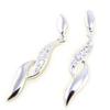 [F9202] - White 'Goddess' Silver Earrings