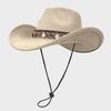 Women S Wide Brim Cowboy Hat Summer Sun Protection Outdoor Travel Hiking Cap