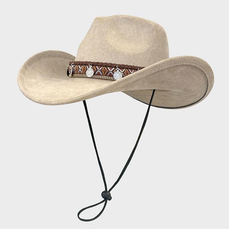 Women S Wide Brim Cowboy Hat Summer Sun Protection Outdoor Travel Hiking Cap