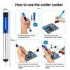 15-предметный регулируемый паяльный набор с паяльником 60 Вт, 5 насадками, оловоотсосом, подставкой и пинцетом