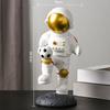 -Смоляная статуэтка Космическая фигурка Фигурка космонавта Украшение Скульптура для детской комнаты Книжной полки, Спальни,