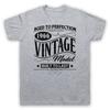 1966 Vintage Model Born In Birth Year Date Funny Age Mens And Womens T-Shirt