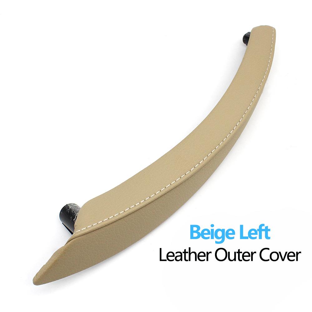 Левая и правая внутренняя ручка пассажирской двери, кожаный внешний чехол, замена для BMW X5 X6 E70 E71 E72