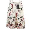 Unused ZARA WOMAN Floral Knee Length Skirt S Ivory Women Used