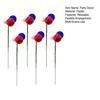 Independence Day Colorful Balls And Branches, Red White Blue Floral Poles, Reusable Plastic Foam Spheres, Vase Cake Decoration, Patriotic Party Decor