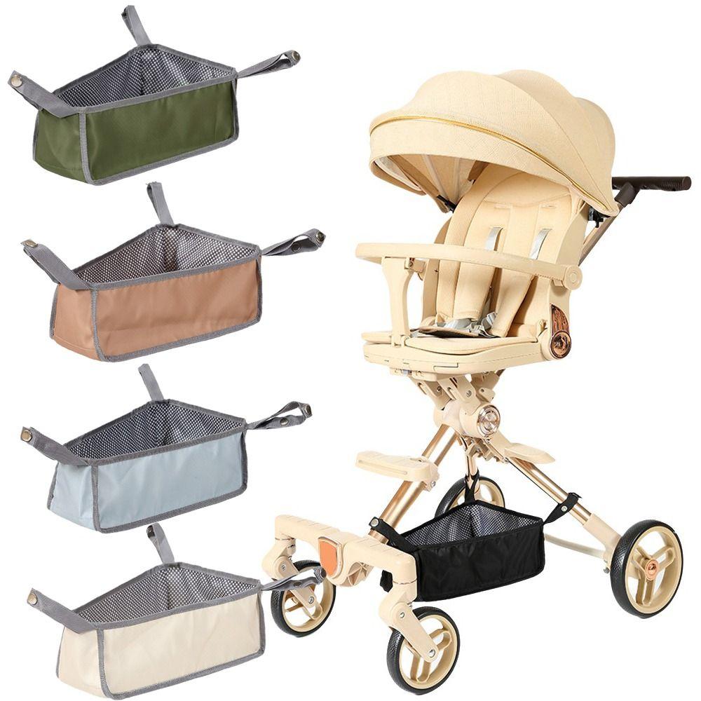 Oxford Cloth Baby Stroller Basket Large Capacity Stroller Bottom Organizer Pram Use