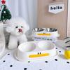 Stainless Steel Elevated Pet Feeder Anti Slip Pet Drinking Bowl with Stand  Neck Protection