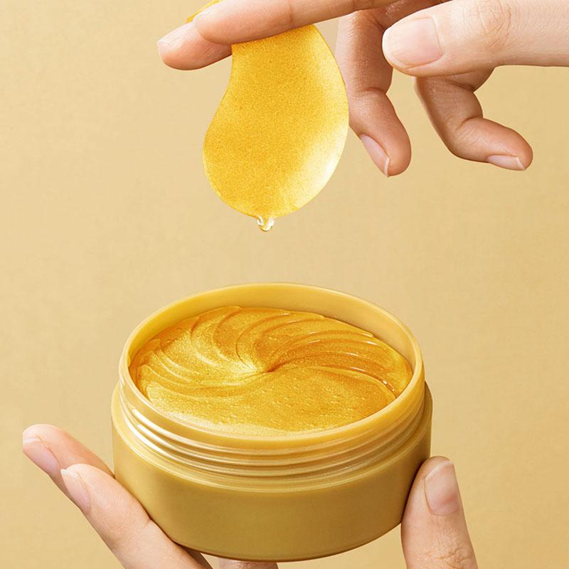 Золотая гладкая увлажняющая маска для глаз, увлажняющая и осветляющая область вокруг глаз, патчи для ухода за глазами