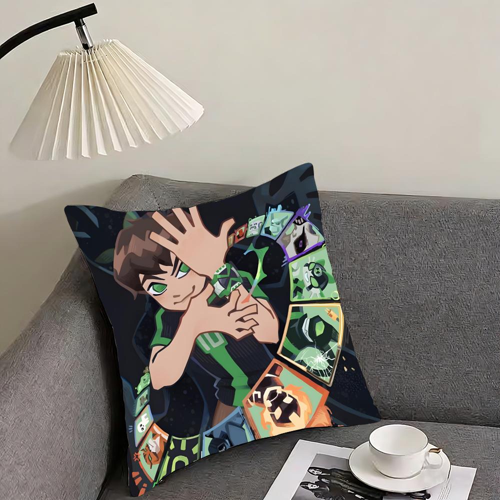 Cartoon BBen Cool Cushion Cover Pillowcase Ultra Soft Skin Friendly Fabric Cloud Like Comfort Concealed Zipper