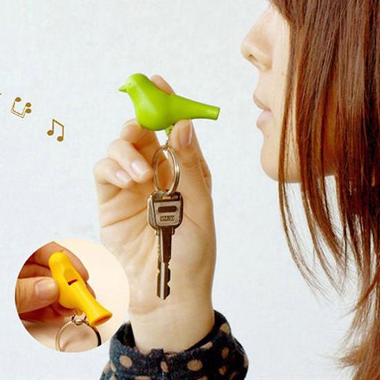 Милый набор брелоков в виде птички с держателем для скворечника в форме сердца - красный и белый