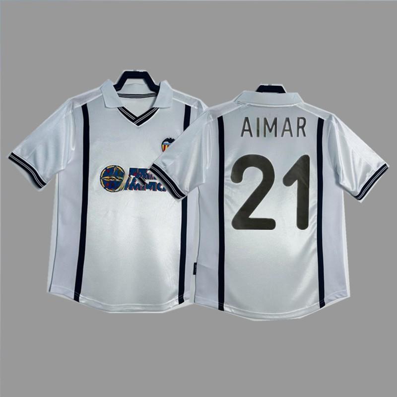 Retro Valencia 00-01 Football Jersey Short Sleeve Match Training