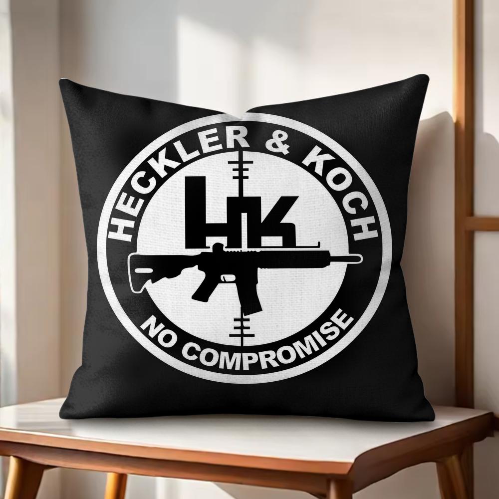 HHecklerKKochs Чехлы на подушки для дивана из натурального льна, органической ткани, с двусторонней печатью, для дома