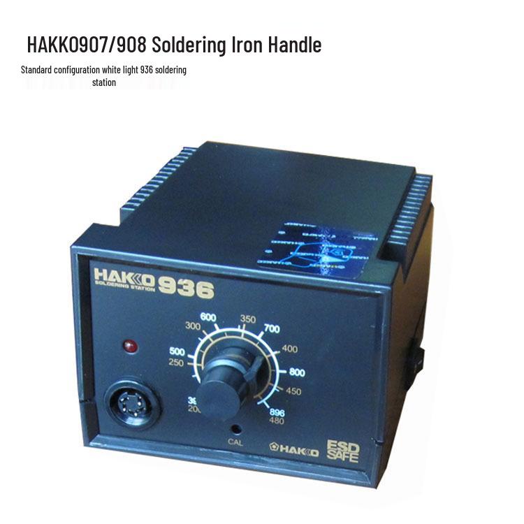 Паяльная станция Noshida Hakko 936 с белой подсветкой, ручка для паяльника 907 с силиконовым проводом