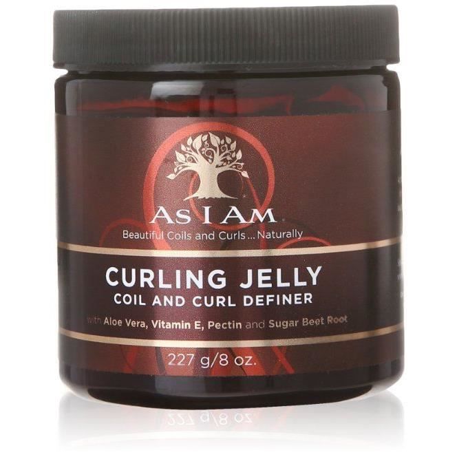 Produit de coiffure - AS I AM - Curling Jelly - 8 oz - Gel hydratant - Cheveux bouclés