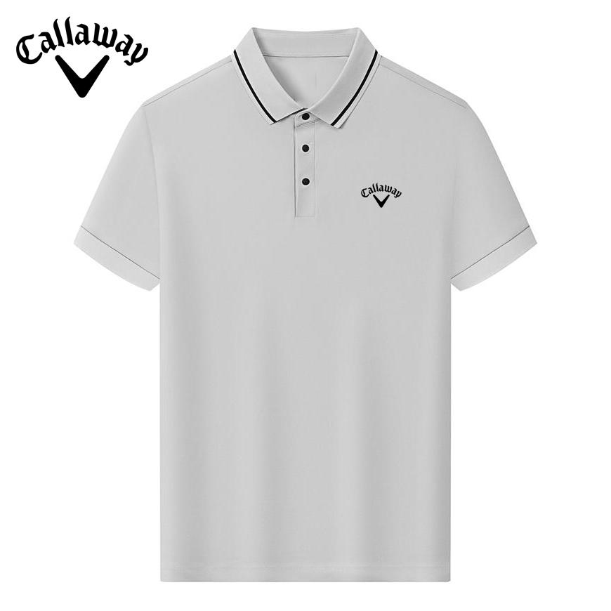 Callaway 2025 Летняя вышивка Высокое качество Гольф Досуг Спорт Стиль Солнцезащитный антибактериальный поло рубашка