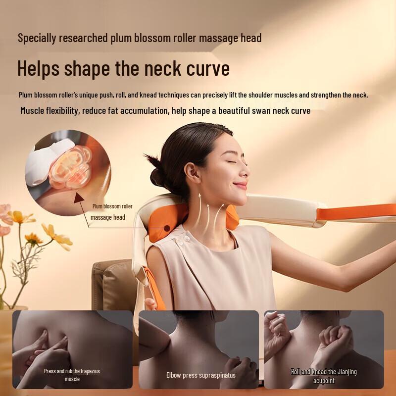 Breo N6 Mini Gold Hands Neck & Shoulder Massager CN plug (adapter included)