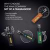 THE MAN COMPANY Карманные духи для мужчин на каждый день 4 * 8 мл с интенсивным ароматом мускуса, радости и цитрона для офиса, вечеринок, свиданий и путешествий