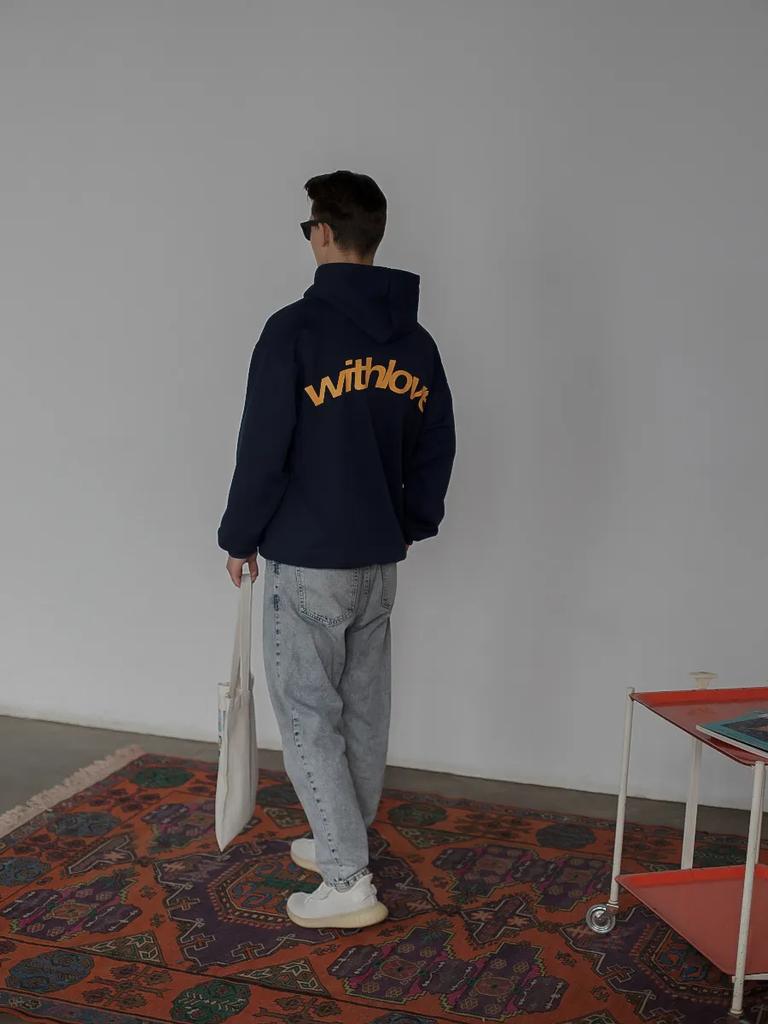 Withlove Letter Printed Hoodie Men Women Couple's Oversized Sweatshirt Harajuku Streetwear Tracksuit Female Male Clothing