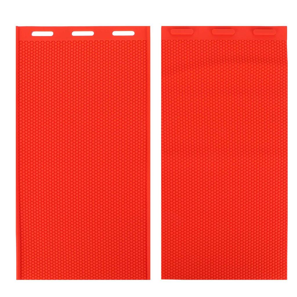 2Pcs 5.4mm Beeswax Sheet DIY Rubber Comb Foundation Press Mold Beekeeping Accessory Red