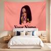 Cardi B (1) Custom Name Tapestry Wall Hanging Tapestry Wall Art Decor for Bedroom Living Room